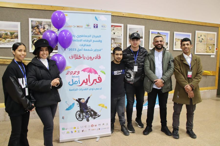 استمرارا لفعايات فبراير شمعة امل لذوي الهمم: افتتاح البازار الخيري في رهط